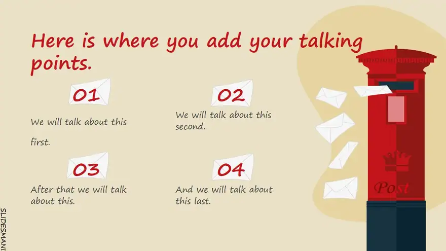 You’ve got mail! Writing slides theme.