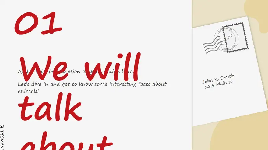 You’ve got mail! Writing slides theme.