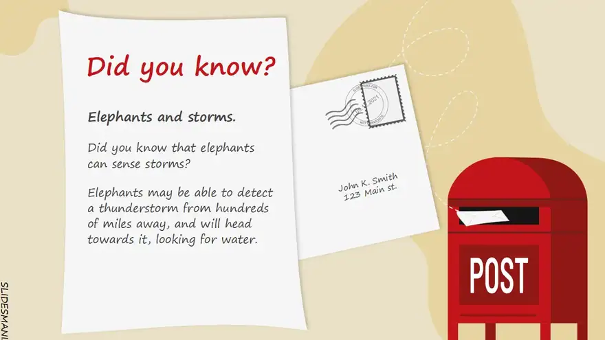 You’ve got mail! Writing slides theme.