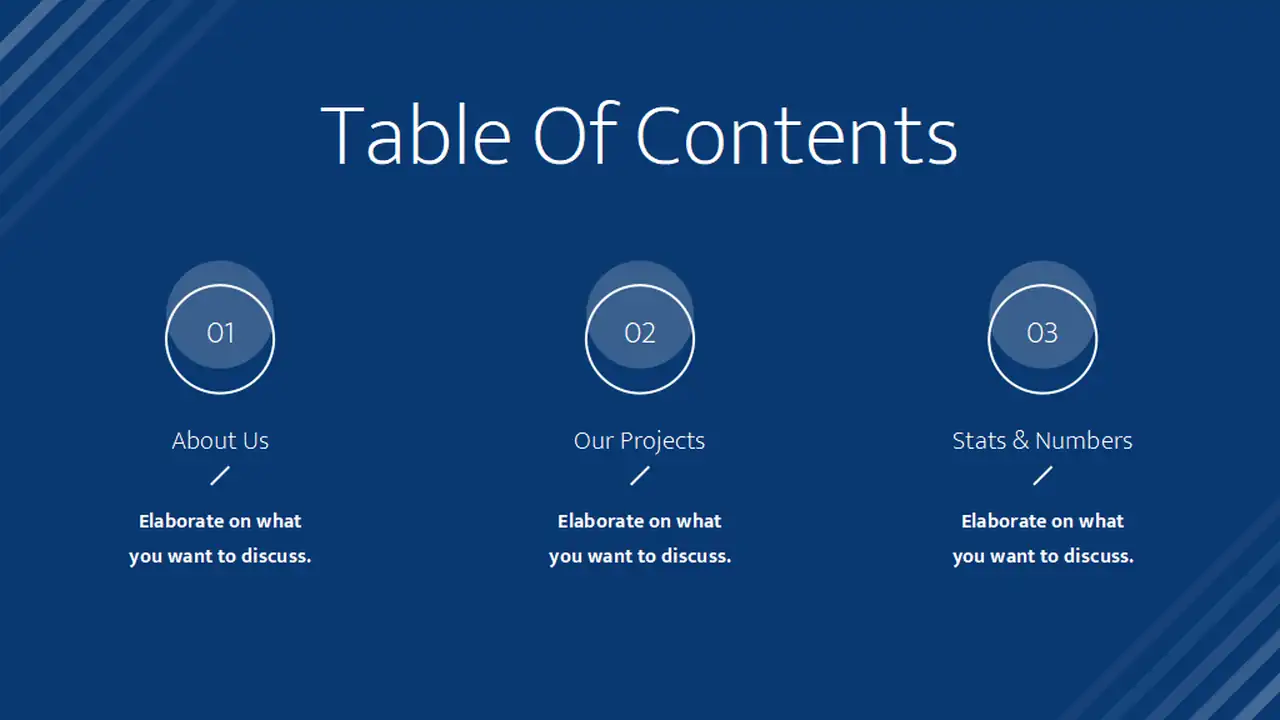 Blue and Navy Modern Biotech Business Startup Pitch Slides