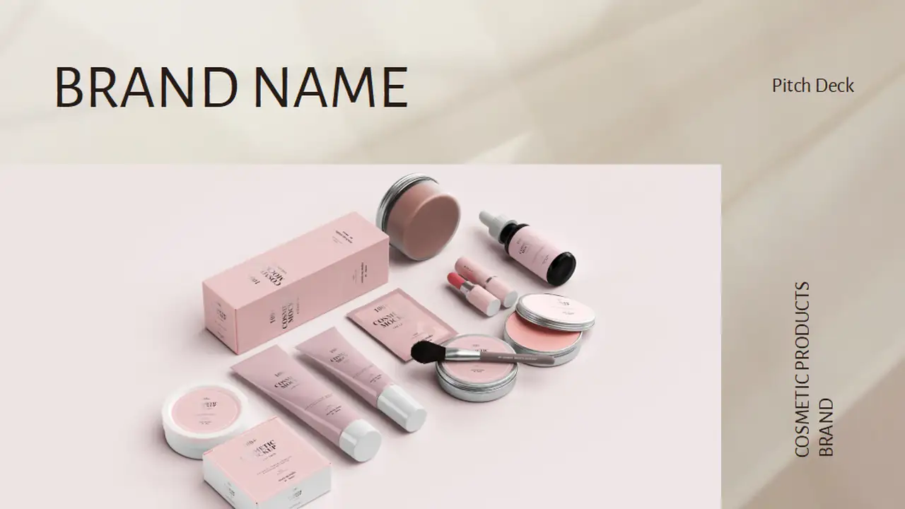 Cosmetic Products Brand Pitch Deck