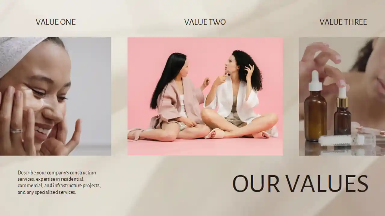 Cosmetic Products Brand Pitch Deck