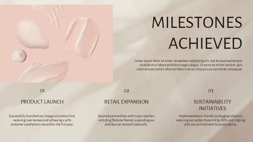 Cosmetic Products Brand Pitch Deck