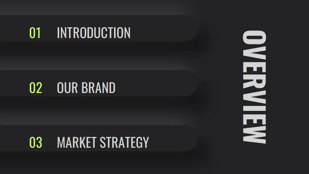 Dark Modern Tech Startup Brand Slides