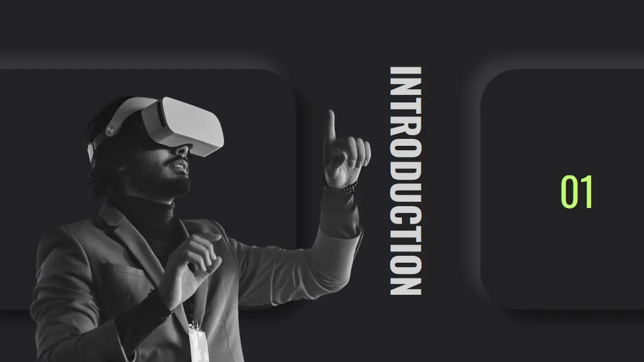 Dark Modern Tech Startup Brand Slides