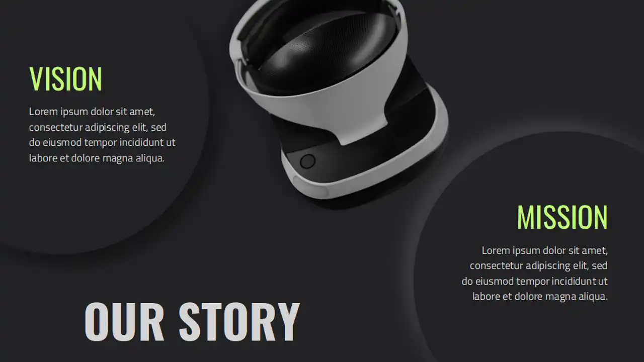 Dark Modern Tech Startup Brand Slides