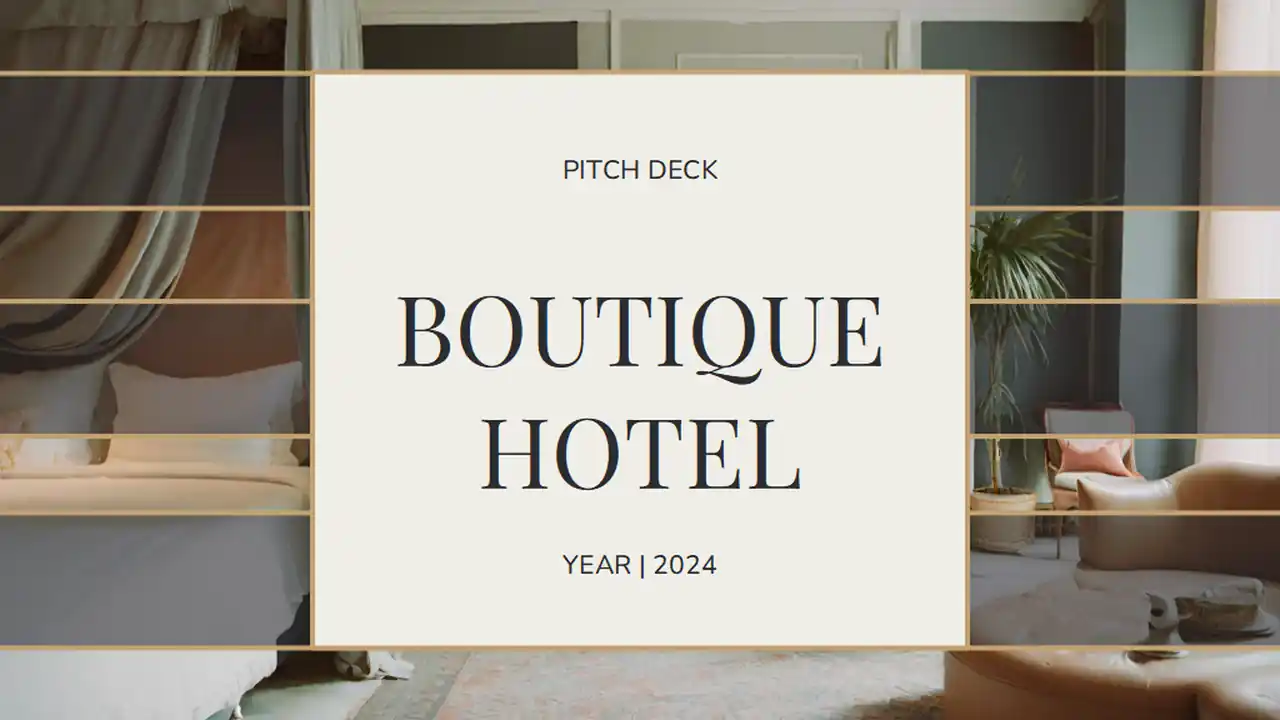 Elegant Boutique Hotel Pitch Deck