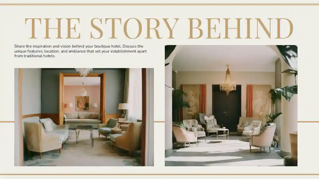 Elegant Boutique Hotel Pitch Deck