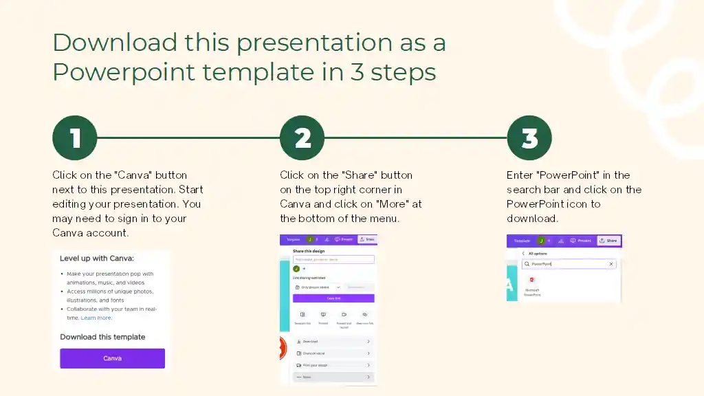 Green and Beige Retail Startup Pitch Deck