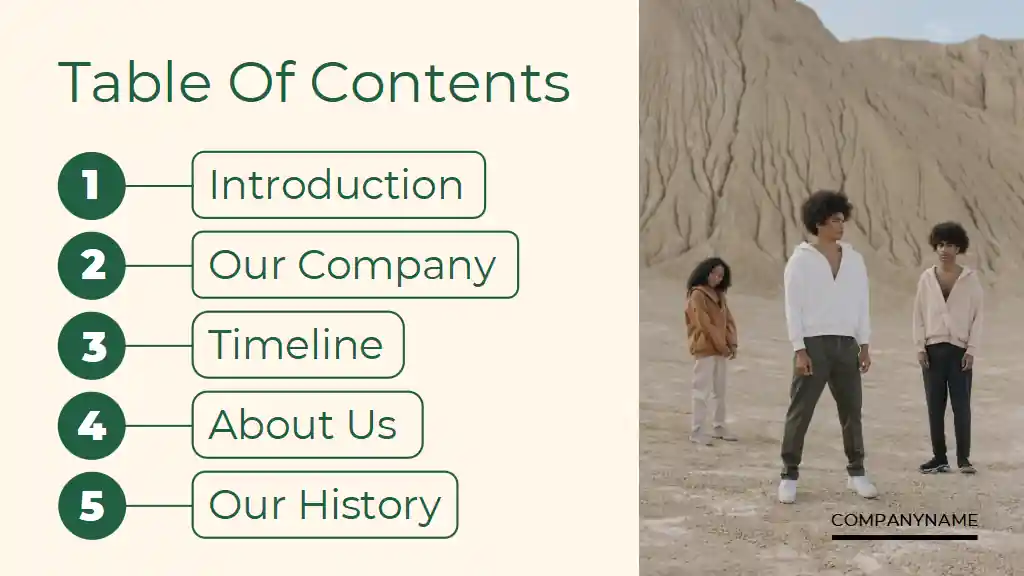 Green and Beige Retail Startup Pitch Deck
