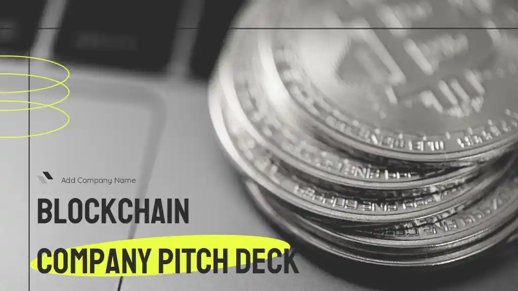 Grey and Neon Yellow Minimalistic Modern Blockchain Company Pitch Deck
