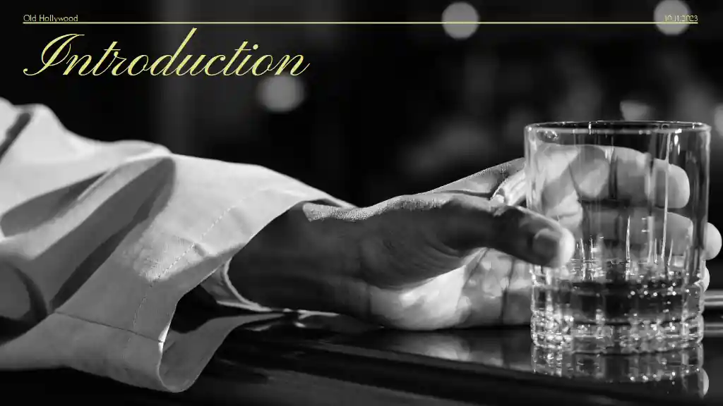 Minimal Old Hollywood Pitch Deck