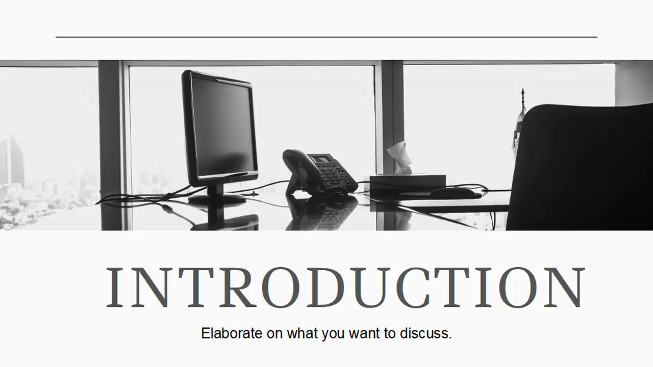 Minimalist Grayscale Pitch Deck