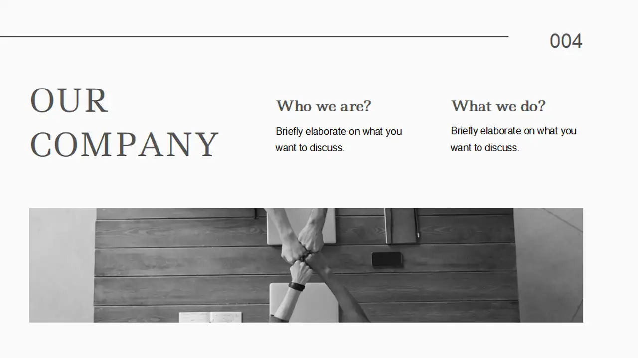 Minimalist Grayscale Pitch Deck