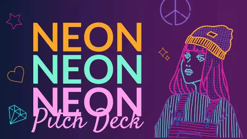 Minimalistic Neon Pitch Deck