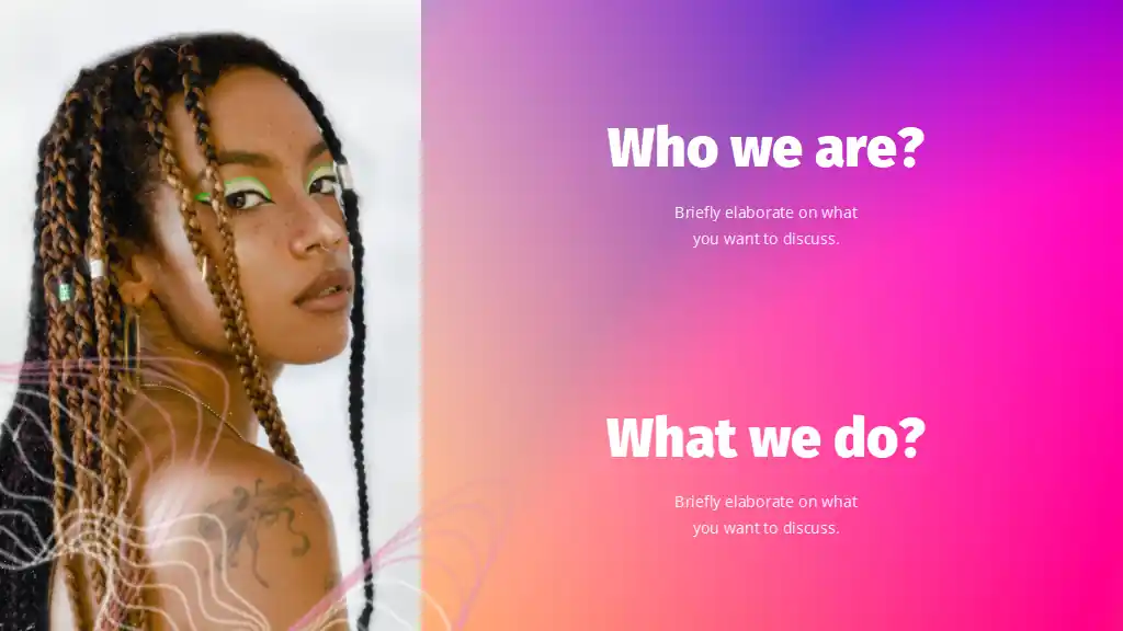 Music Streaming App Pitch Deck Purple and Teal Modern Business