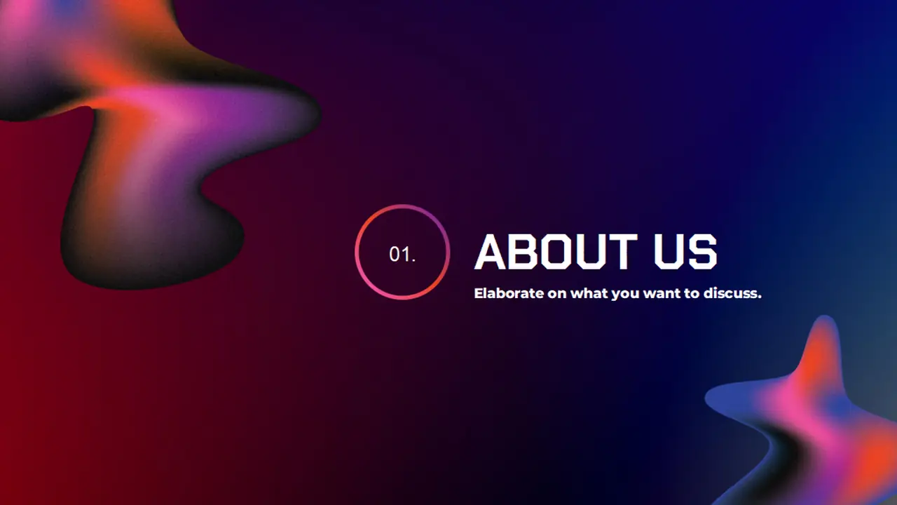 Red and Purple 3D Modern Background Pitch Deck