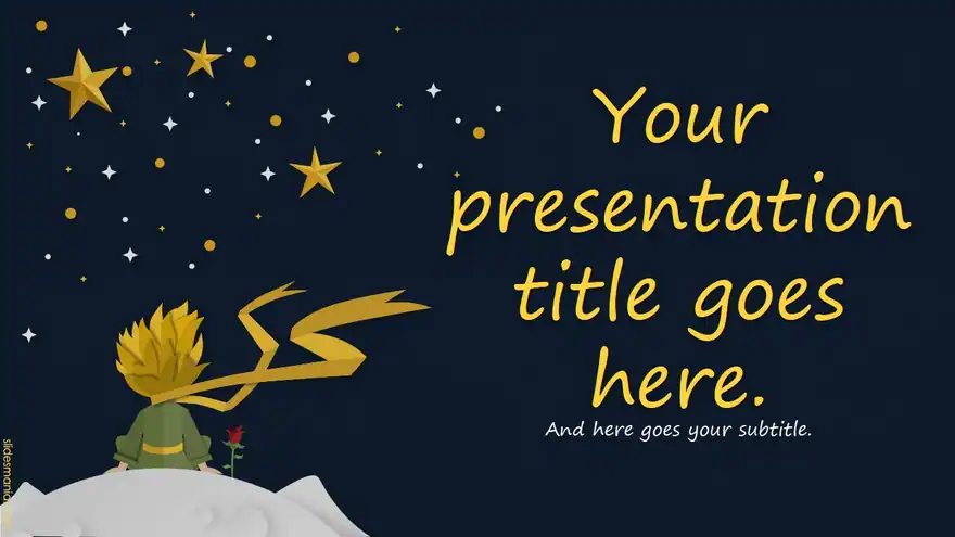 A Little Prince free slides theme.