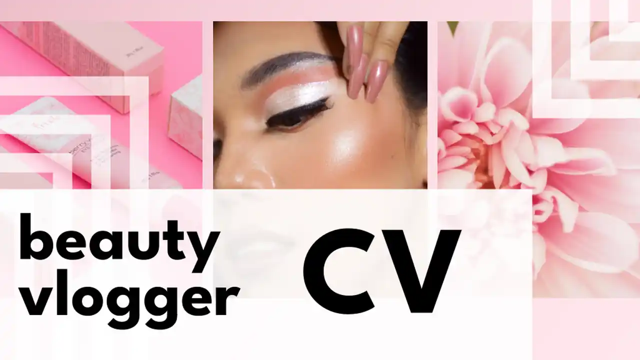 Aesthetic Beauty Vlogger CV Slides