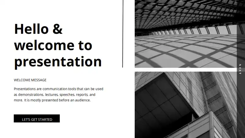 Black Minimal Architecture Portfolio Slides