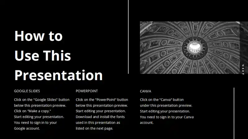 Black Minimal Architecture Portfolio Slides