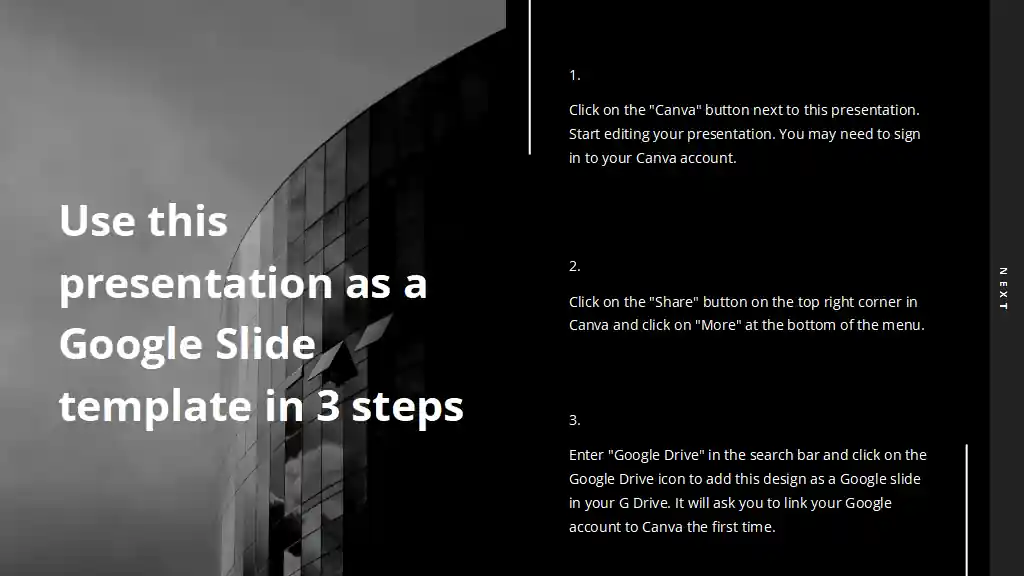Black Minimal Architecture Portfolio Slides