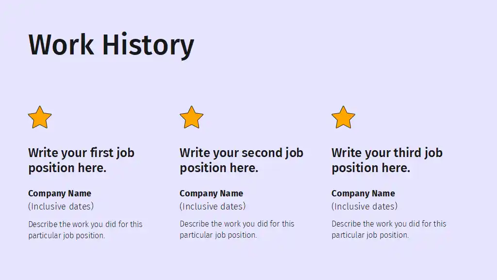 Creative resume Slides
