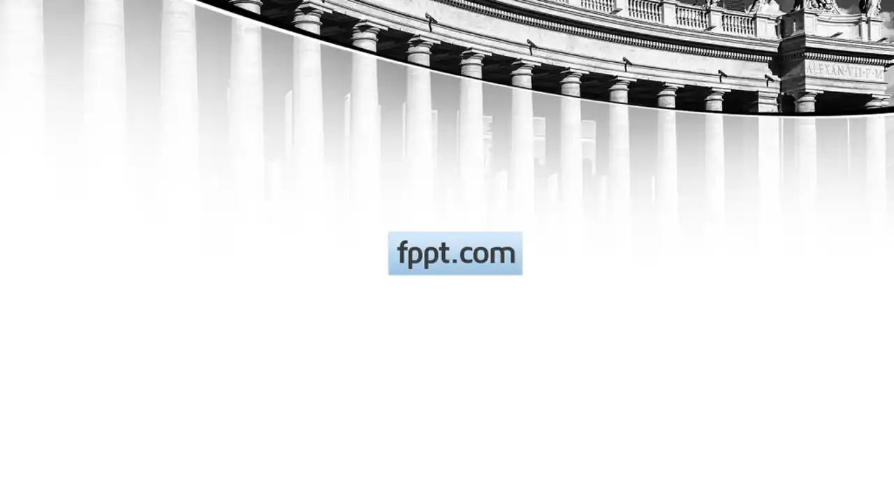 Free Columns Building PowerPoint Template