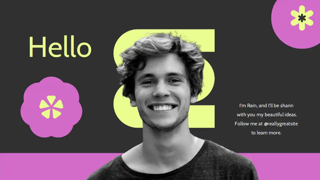 Geometric Motion Graphics & Animation Portfolio Slides