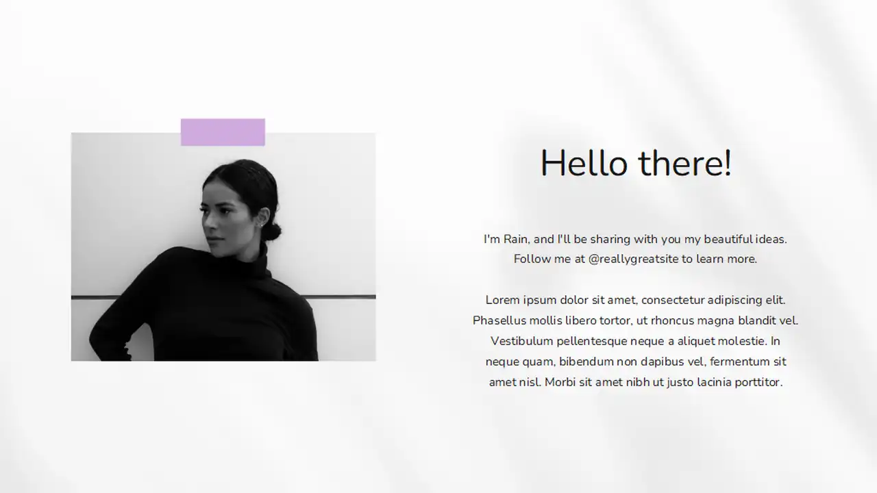 Grey Minimalist Aesthetic Resume Slides