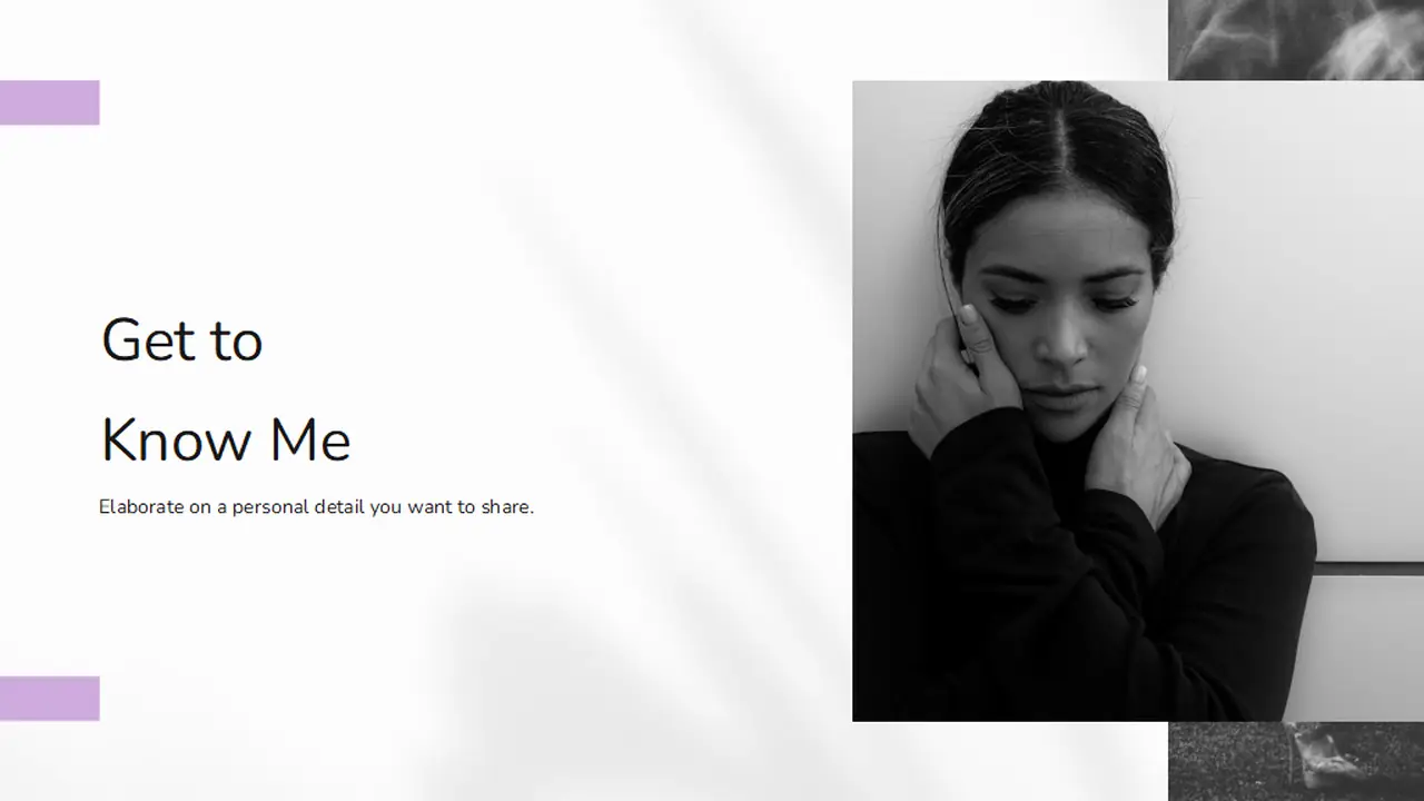 Grey Minimalist Aesthetic Resume Slides