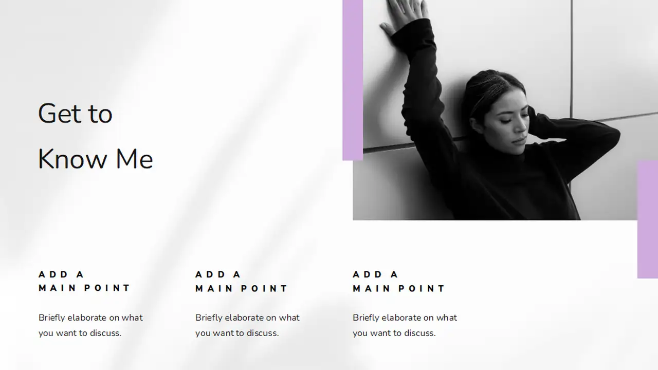 Grey Minimalist Aesthetic Resume Slides