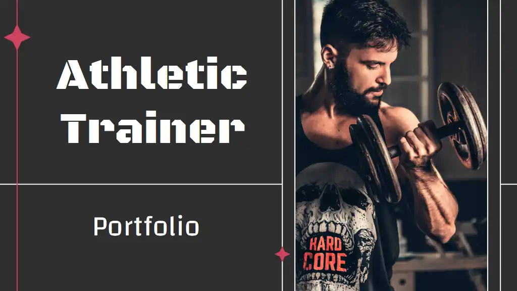 Minimal Athletic Trainer Portfolio Slides