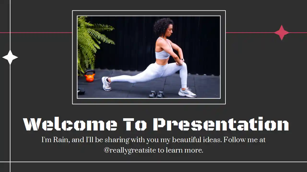 Minimal Athletic Trainer Portfolio Slides