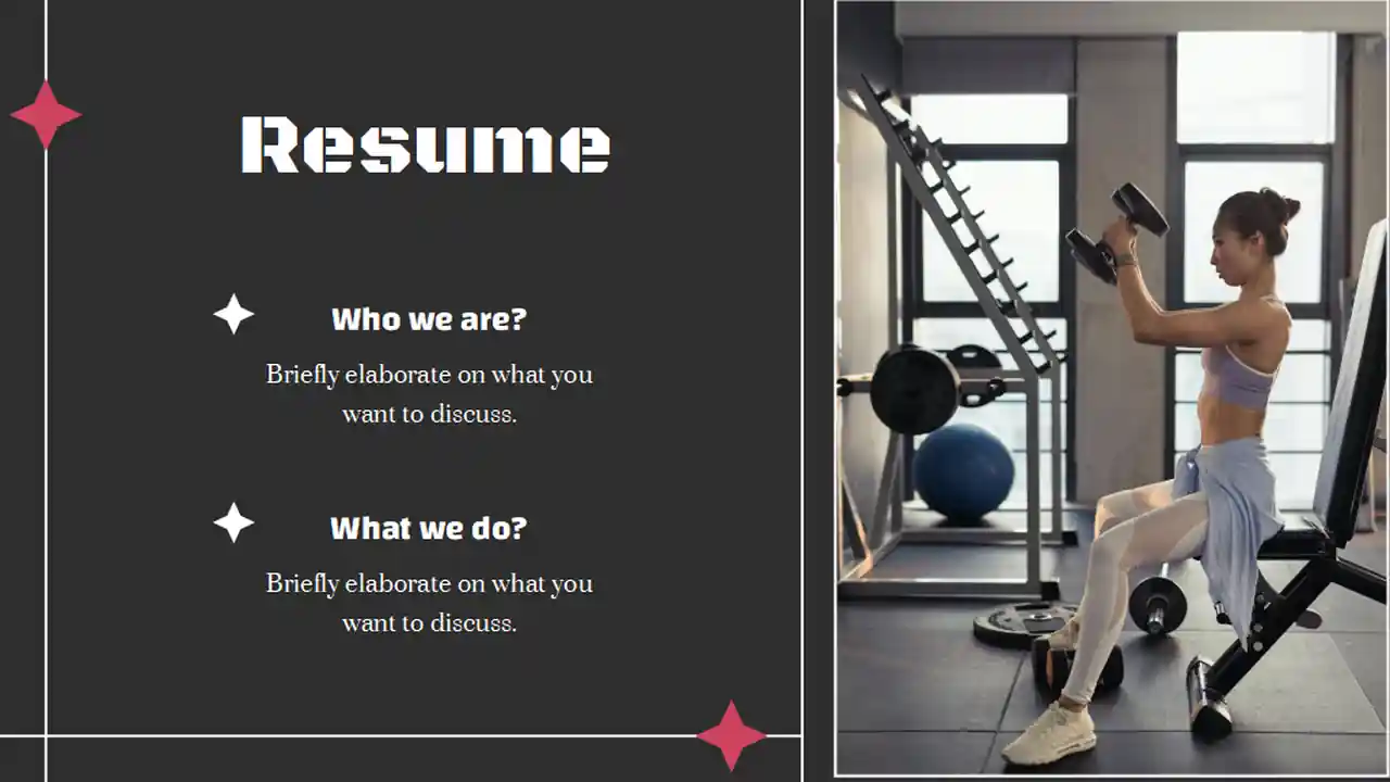 Minimal Athletic Trainer Portfolio Slides