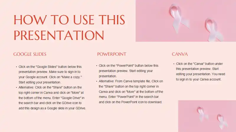 Minimal Breast Cancer Awareness Month Slides