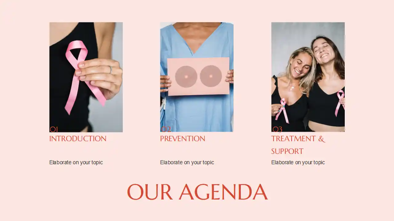 Minimal Breast Cancer Awareness Month Slides