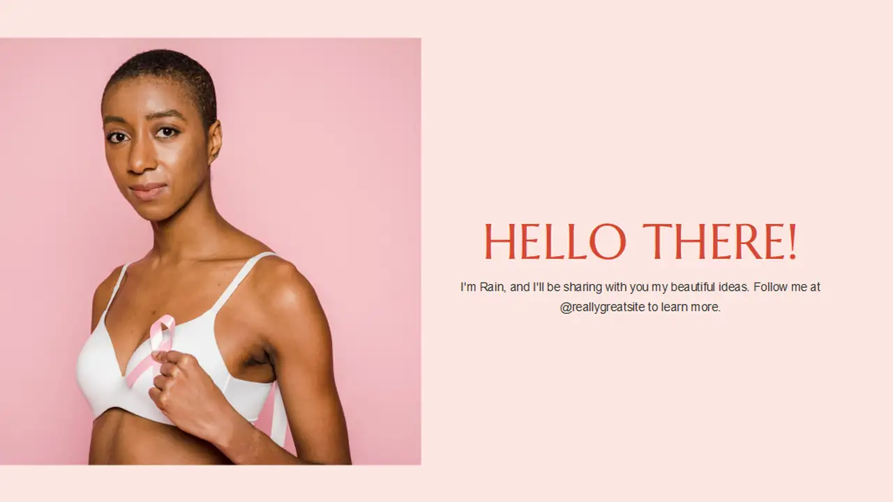 Minimal Breast Cancer Awareness Month Slides