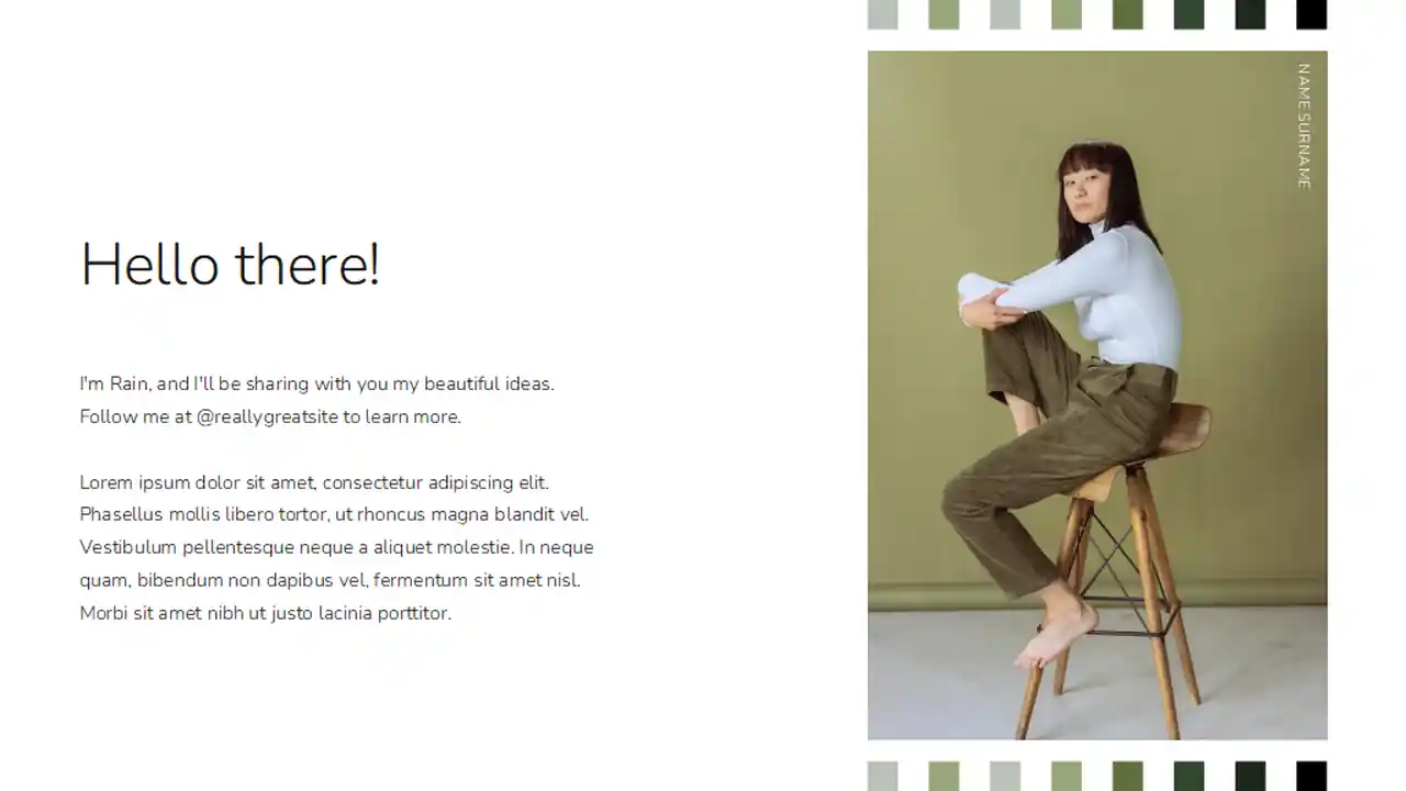 Minimal Fashion Photographer Portfolio Slides