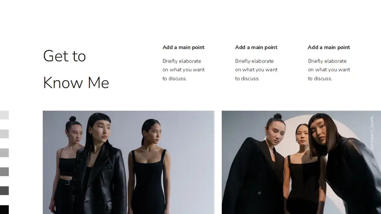 Minimal Fashion Photographer Portfolio Slides