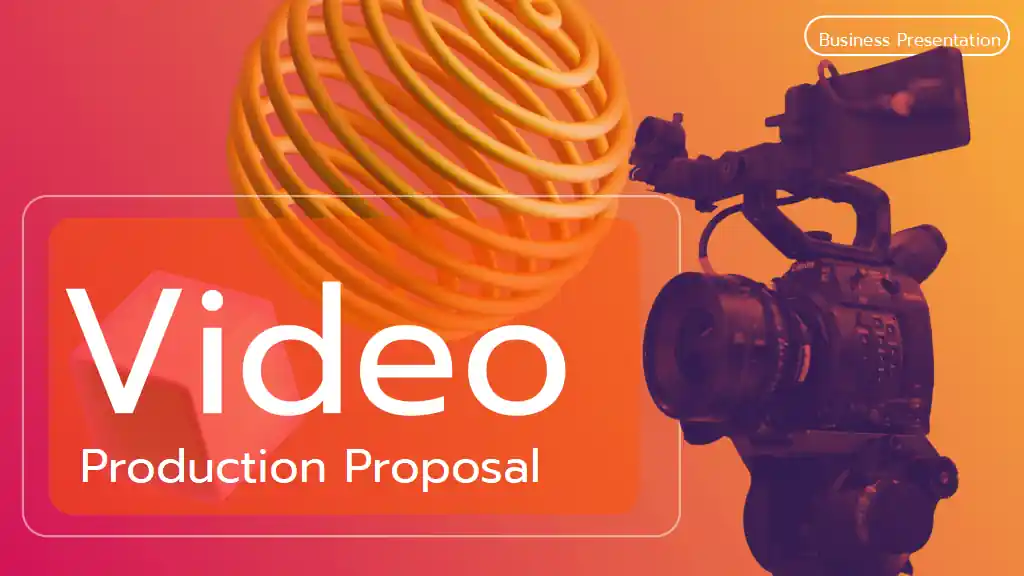 Modern 3D Video Production Proposal Slides