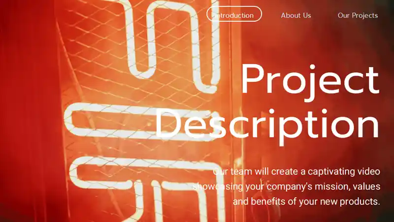 Modern 3D Video Production Proposal Slides
