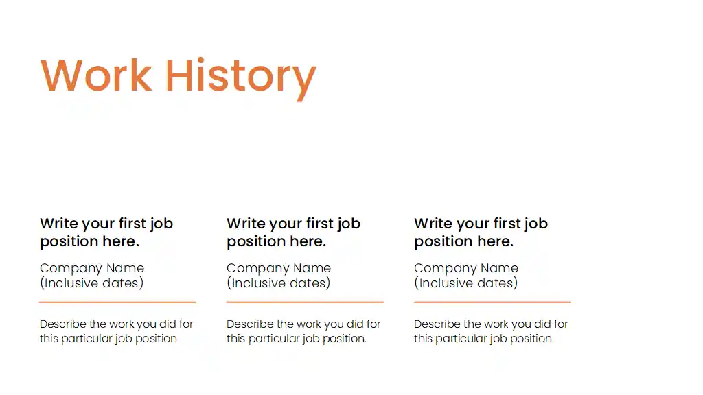 Modern resume Slides