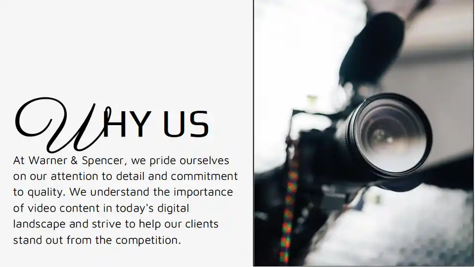 Modern Stylish Video Editing Portfolio Slides