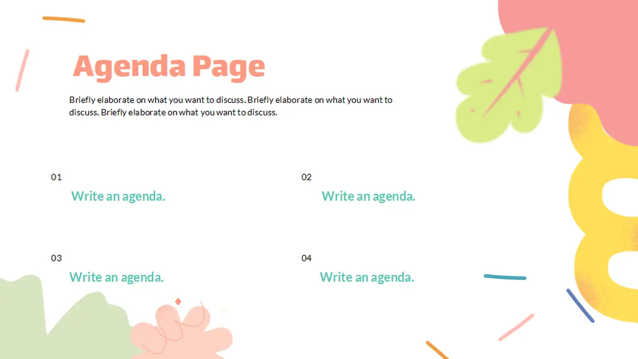Peach and Yellow Pastel Cute Portfolio Slides