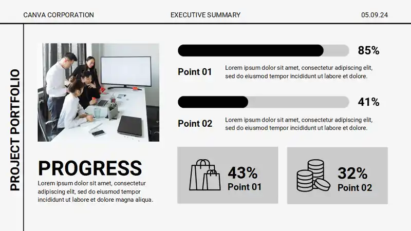 Project Portfolio Executive Summary Slides
