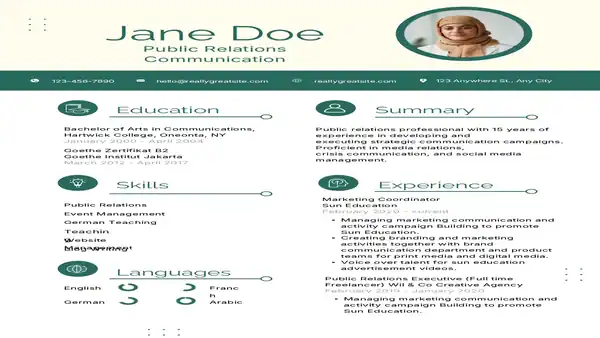 Public Relations Resume