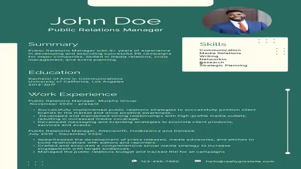 Public Relations Resume