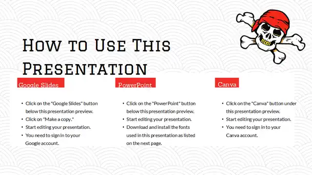 Red Old School Illustrative Portfolio Slides