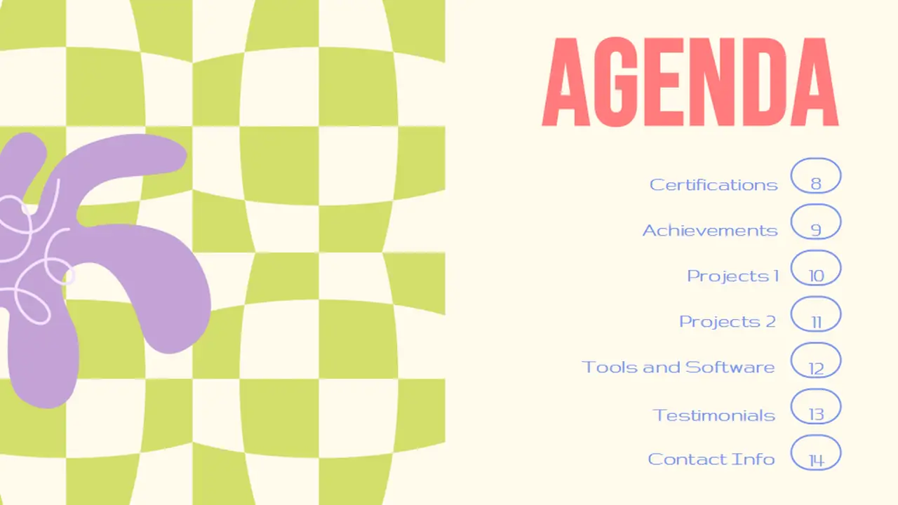 Retro SEO Specialist Resume Slides